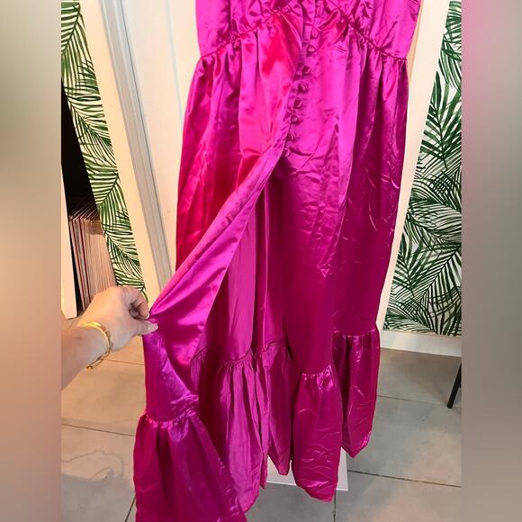 NWT Lovers + Friends Dawson Maxi Top in Magenta Pink Small - Picture 5 of 10